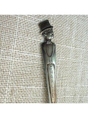 Vintage Charlie McCarthy Duchess Silver Plate 6" Collectible Spoon Ventriloquist